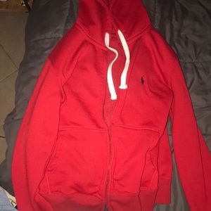 Red Raulph Lauren polo hoodie